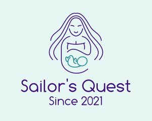 Maternity Mother Child logo design