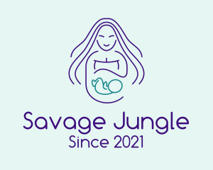 Maternity Mother Child logo design