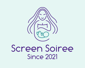 Maternity Mother Child logo design