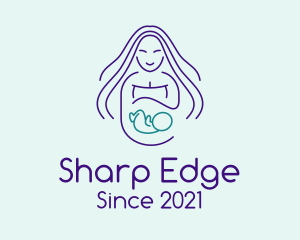 Maternity Mother Child logo design