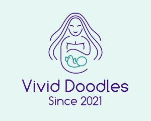 Maternity Mother Child logo design