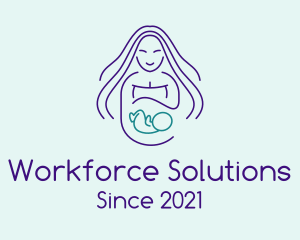 Maternity Mother Child logo design