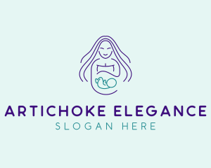 Maternity Mother Child logo design