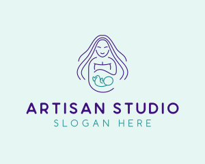 Maternity Mother Child logo design