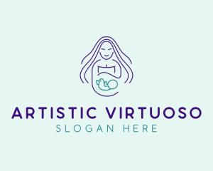 Maternity Mother Child logo design