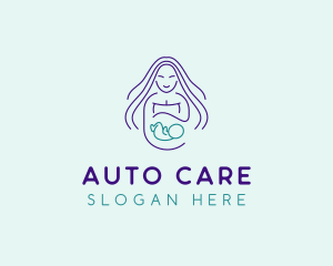 Maternity Mother Child logo design