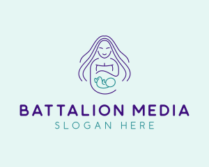 Maternity Mother Child logo design