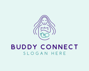 Maternity Mother Child logo design