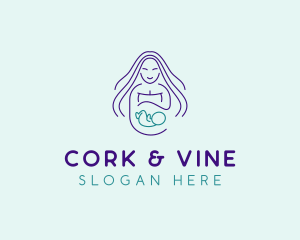 Maternity Mother Child logo design