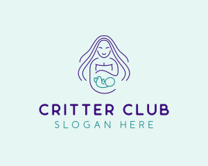 Maternity Mother Child logo design