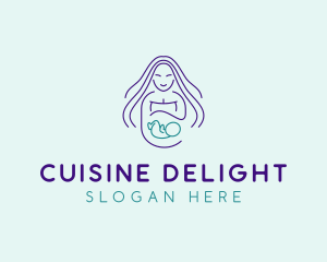 Maternity Mother Child logo design