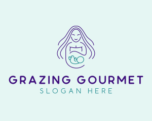 Maternity Mother Child logo design