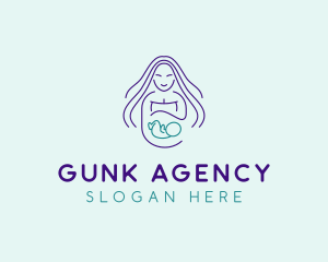 Maternity Mother Child logo design