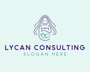 Maternity Mother Child logo design