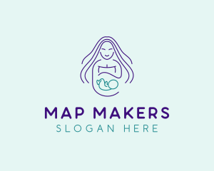 Maternity Mother Child logo design