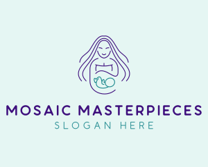 Maternity Mother Child logo design