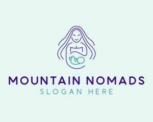 Maternity Mother Child logo design