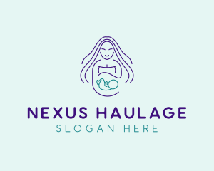 Maternity Mother Child logo design