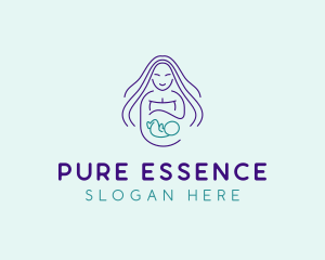 Maternity Mother Child logo design