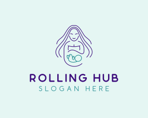 Maternity Mother Child logo design