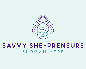 Maternity Mother Child logo design