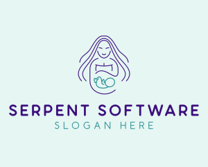 Maternity Mother Child logo design