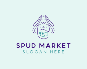 Maternity Mother Child logo design