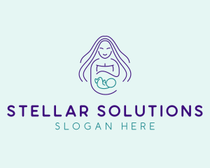 Maternity Mother Child logo design