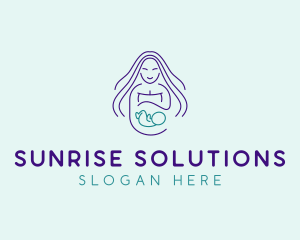 Maternity Mother Child logo design