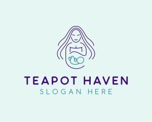 Maternity Mother Child logo design