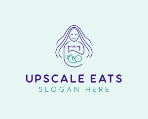 Maternity Mother Child logo design