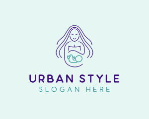 Maternity Mother Child logo design