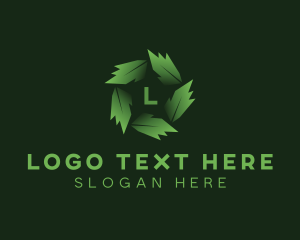 Eco Garden Leaves logo