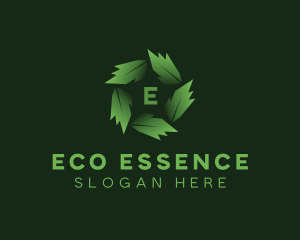 Eco Garden Leaves logo design