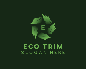 Eco Garden Leaves logo design