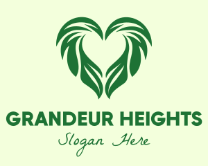 Heart Leaf Agriculture Gardening  logo design