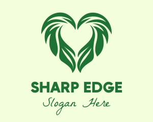 Heart Leaf Agriculture Gardening  logo design