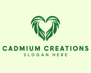 Heart Leaf Agriculture Gardening  logo design