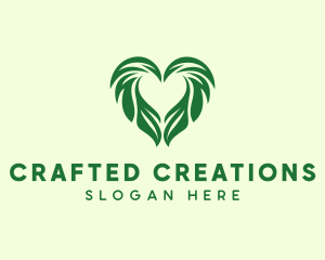 Heart Leaf Agriculture Gardening  logo design