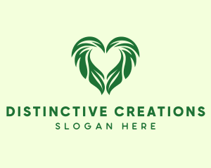 Heart Leaf Agriculture Gardening  logo design