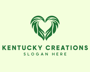 Heart Leaf Agriculture Gardening  logo design