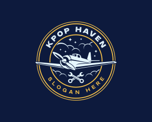 Logistics Airplane Pilot logo design