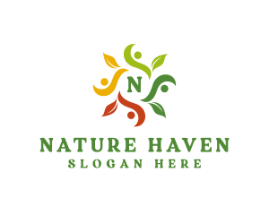 Nature People Community logo design