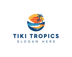 Beach Tropical Resort logo design