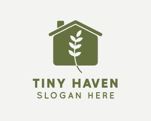 Leaf Plant Greenhouse logo design