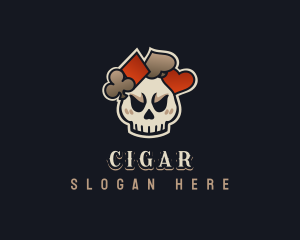 Poker Skull Gaming logo design