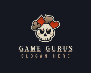 Poker Skull Gaming logo design