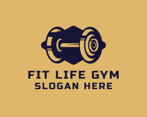 Gym Fitness Barbell logo