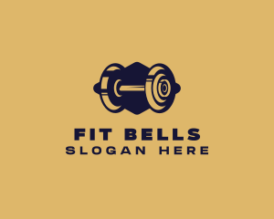 Gym Fitness Barbell logo design