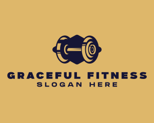 Gym Fitness Barbell logo